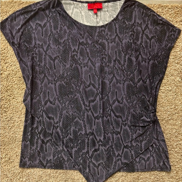 Jennifer Lopez Woman XXL Purple Snake Skin Crisscross design Great Condition - Picture 8 of 14